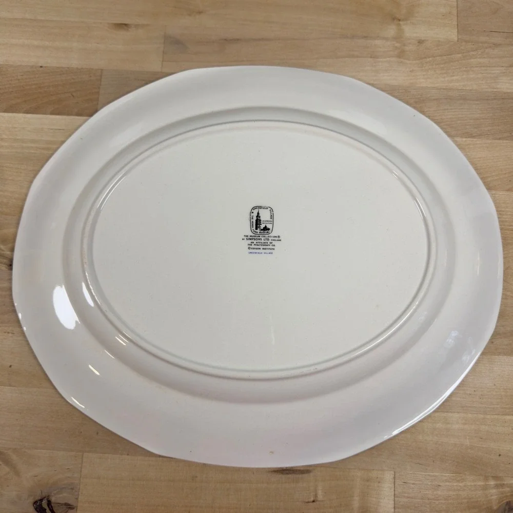 Simpsons Ltd Pfaltzgraff Greenfield Village Henry Ford Museum Platter 15.5